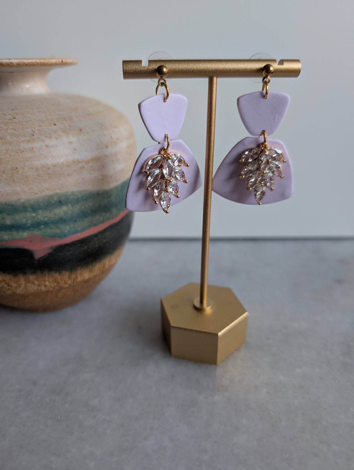 Lavender earrings