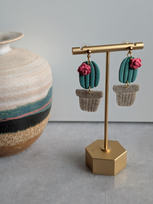 Cactus earrings