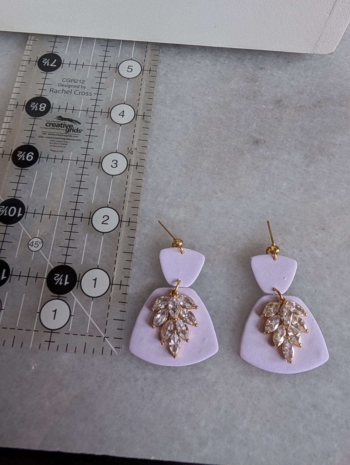 Lavender earrings
